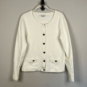 Banana Republic winter white sweater cardigan